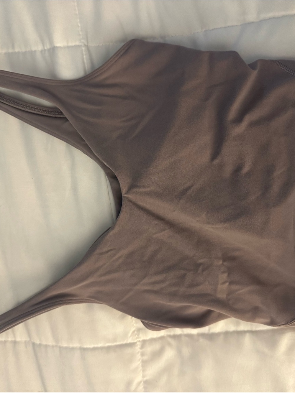 lululemon athletica mauve brown tank top